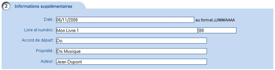 Deuxi&egrave;me &eacute;tape d'ajout d'un chant