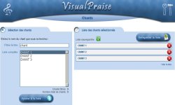 VisualPraise Liste