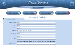 VisualPraise R&eacute;glages