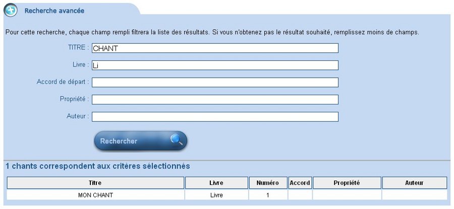Recherche avanc&eacute;e
