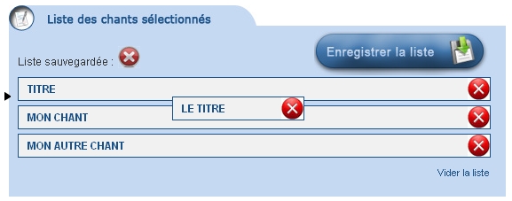 Deuxi&egrave;me &eacute;tape de modification d'un chant